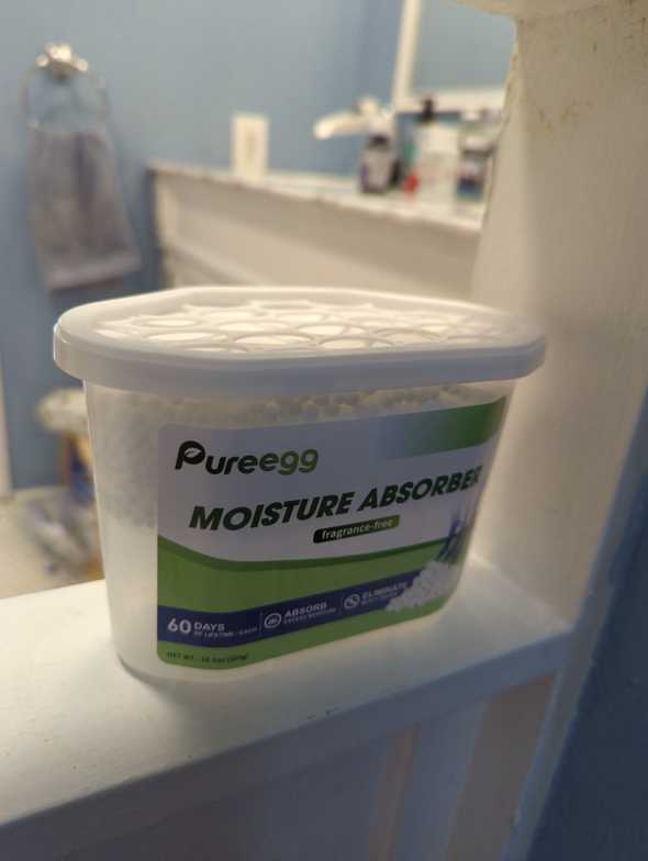 Moisture absorbing container