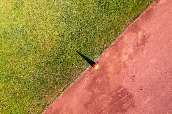 Cone in Baseball Field
